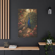 Romantic Garden Peacock Pair Wall Art & Canvas Print