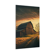 Rustic Barn Along the Country Path Wall Art & Canvas Prints