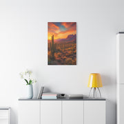 Golden Hour Saguaro Desert Southwest Wall Art & Canvas Print