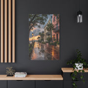 Charleston Battery District After Rain Wall Art & Canvas Print