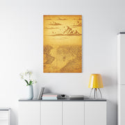 Vintage Compass Journey Map Wall Art & Canvas Prints