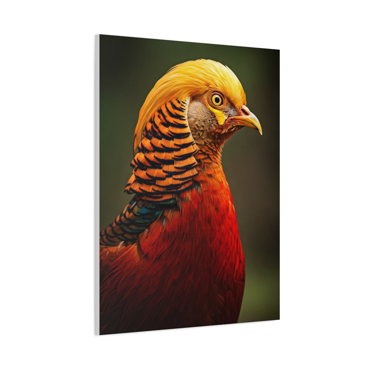 Regal Red Pheasant Portrait Wall Art & Canvas Prints