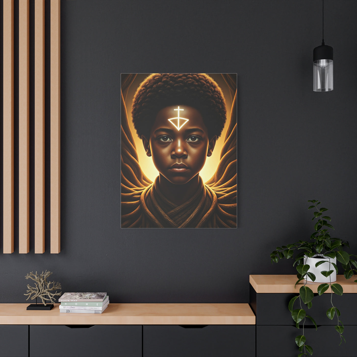 Sacred Youth Symbol Portrait Wall Art & Canvas Prints