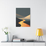 Minimal Gold Desert Horizon Wall Art & Canvas Print
