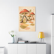 Funny Surreal Mushroom Poster Aesthetic Wall Art & Canvas Print
