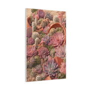 Pink Succulent Garden Wall Art & Canvas Print