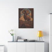 Hand Tooled Bighorn Sheep Southwest Wall Art & Canvas Print