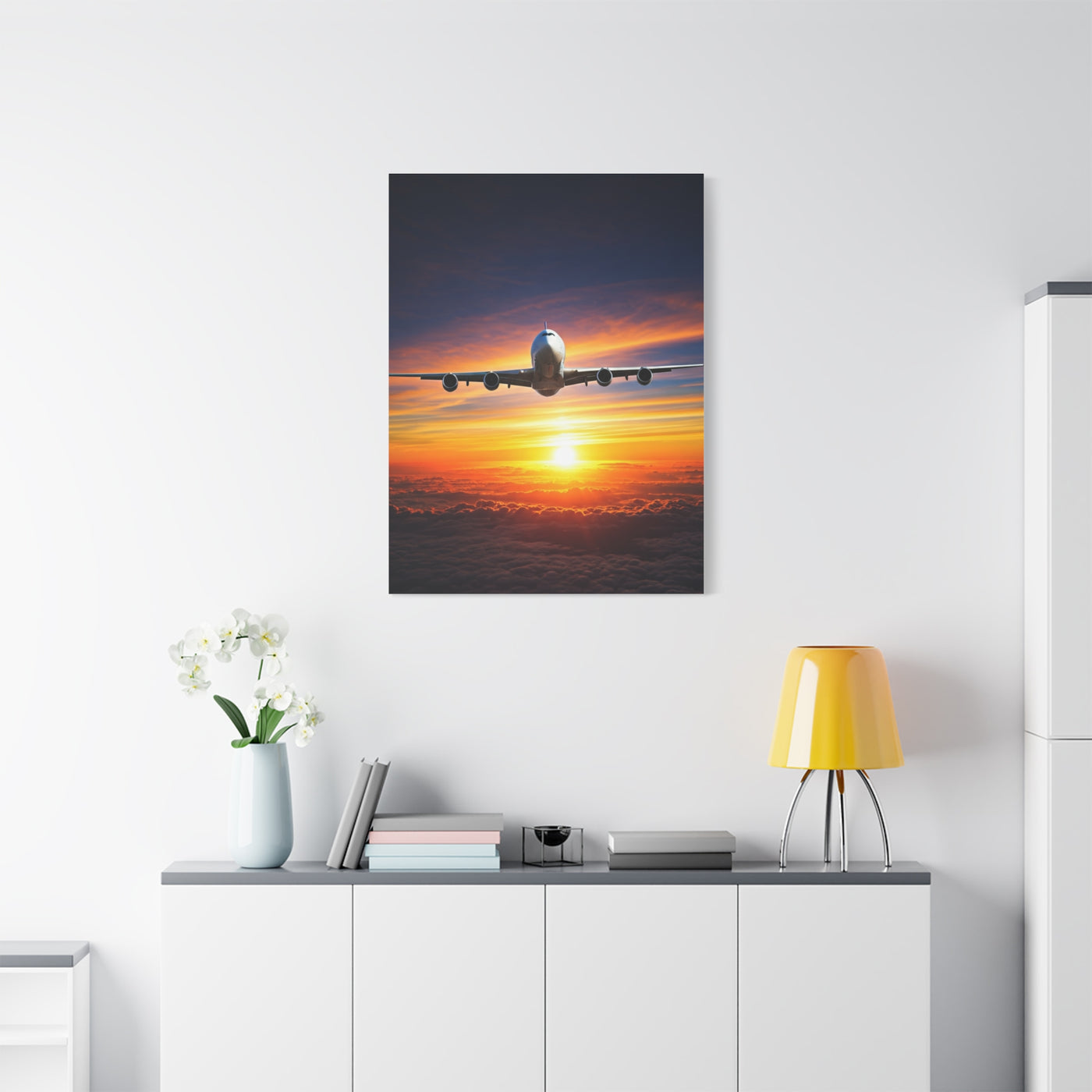 Sunset Horizon Flight Triumph Wall Art & Canvas Prints