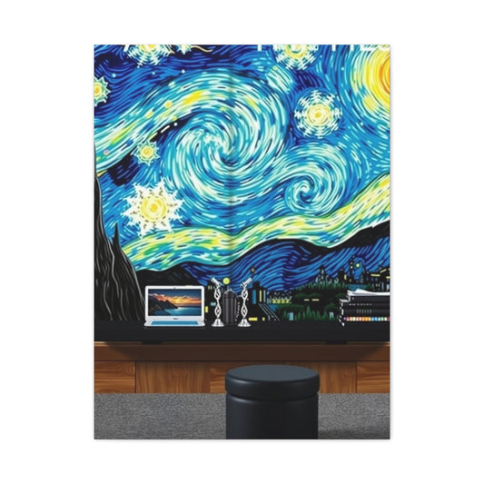 The Starry Night Canvas Art Canvas Art 1 Wall Art & Canvas Print