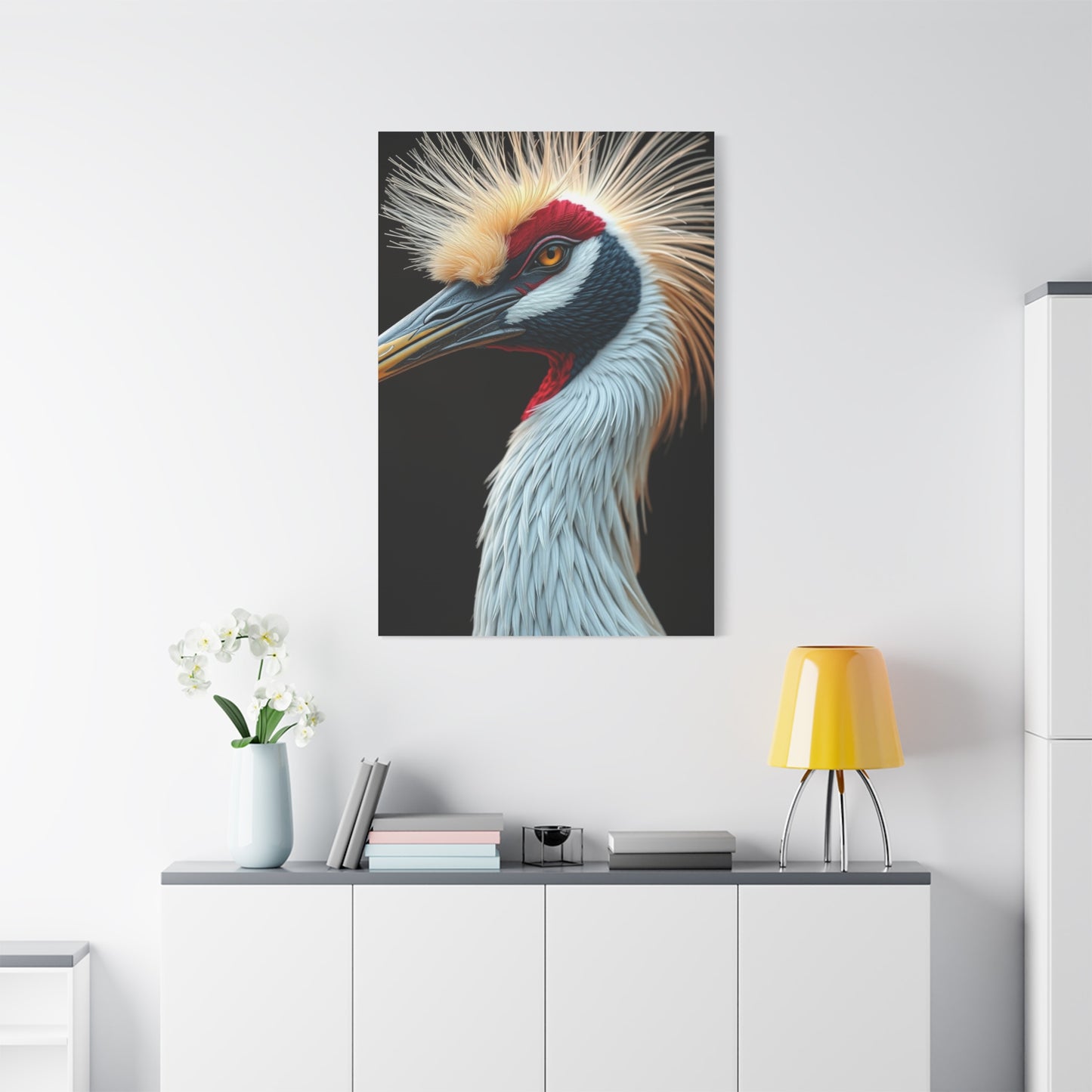 Supreme Crane Bird Art Beautiful Collection Wall Art & Canvas Print