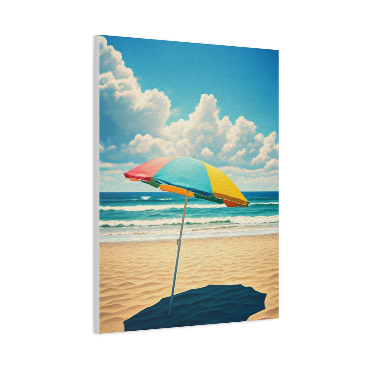 Summer Umbrella by the Shore Wall Art & Canvas Prints