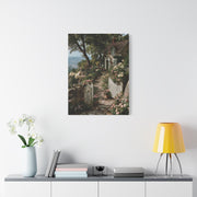 Cottage Garden Entrance Path Wall Art & Canvas Print