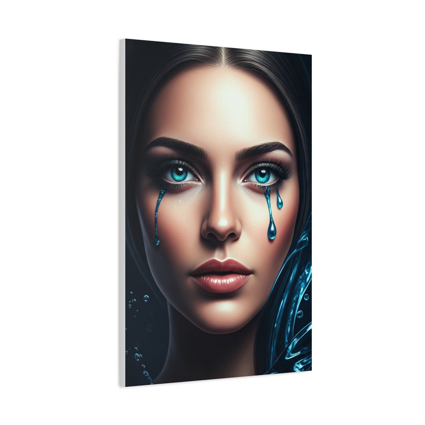 Blue Tears Portrait Wall Art & Canvas Prints