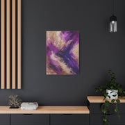 Purple Abstract Expressionist Texture Wall Art & Canvas Print