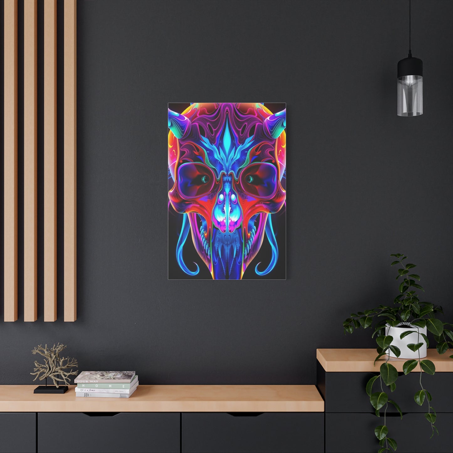 Collection 3D Trippy Skull Art By Ali Gulec Art Wall Art & Canvas Print
