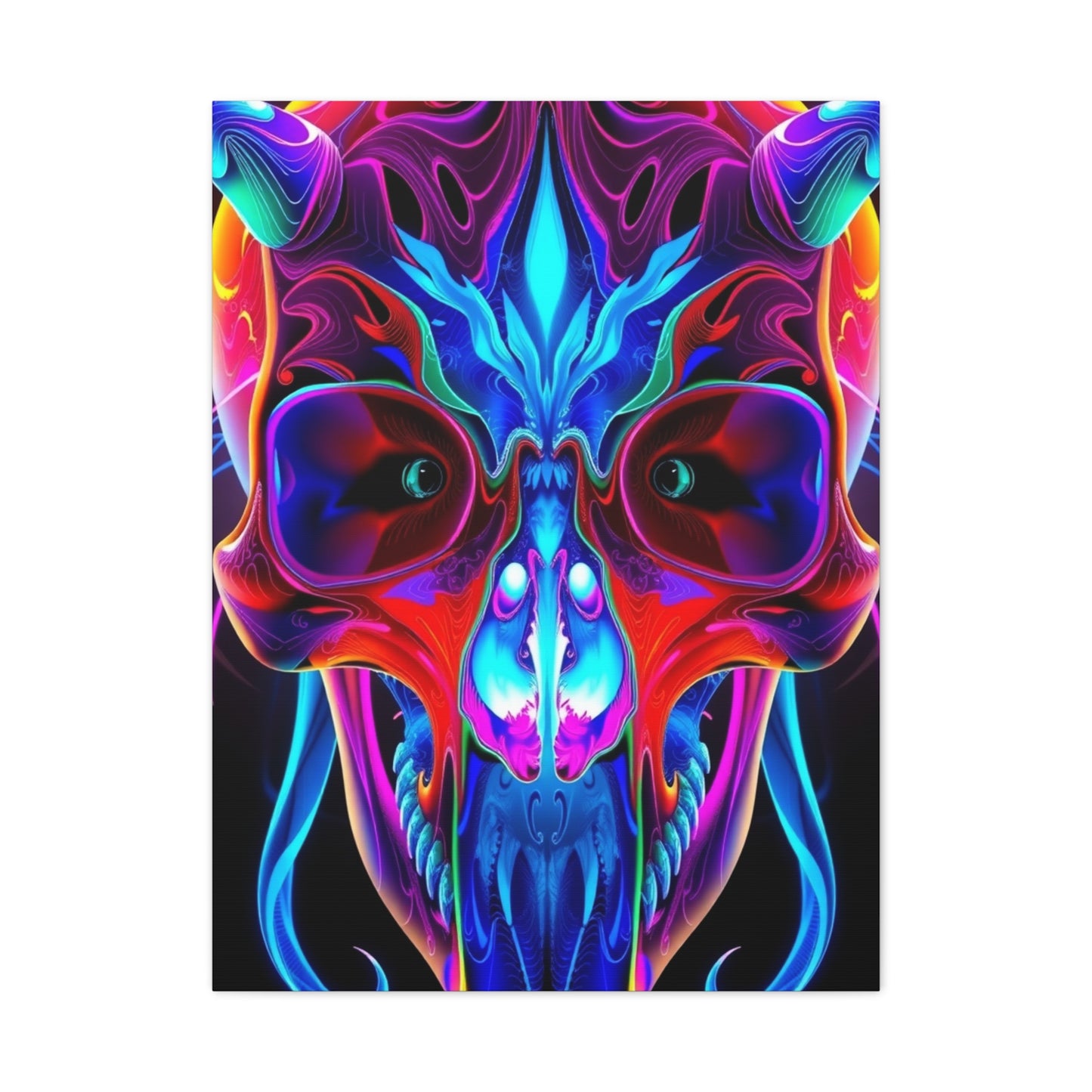 Collection 3D Trippy Skull Art By Ali Gulec Art Wall Art & Canvas Print