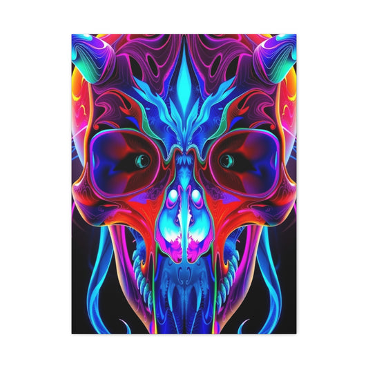 Collection 3D Trippy Skull Art By Ali Gulec Art Wall Art & Canvas Print