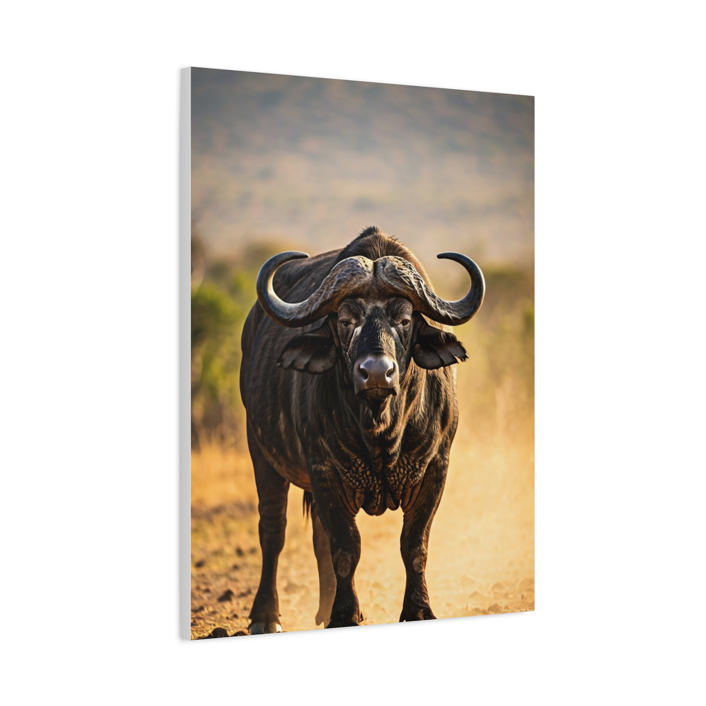 Powerful Buffalo Staring Forward Wall Art & Canvas Prints