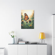 Monarch Butterfly On Wildflower Bloom Wall Art & Canvas Prints