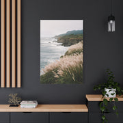 Wind Swept Coastal Cliffs Above the Ocean Wall Art & Canvas Print
