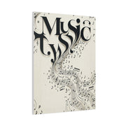 Flowing Typography Music Composition Wall Art & Canvas Print