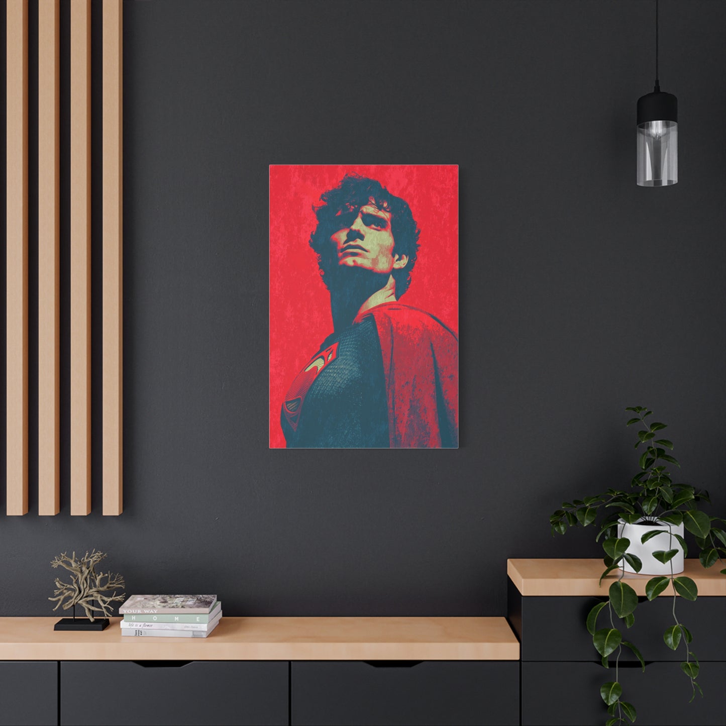 Man of Steel Superman Pop Art Movie Poster Wall Art & Canvas Print