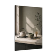 Japandi Tea Kitchen Minimal Still Life Wall Art & Canvas Print