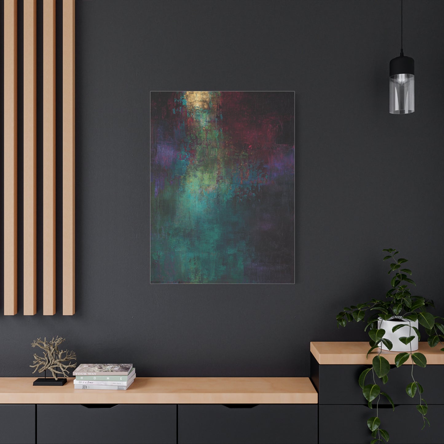 Jewel Tone Abstract Texture Wall Art & Canvas Print