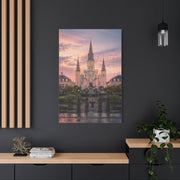 St. Louis Cathedral Sunrise Square Wall Art & Canvas Print