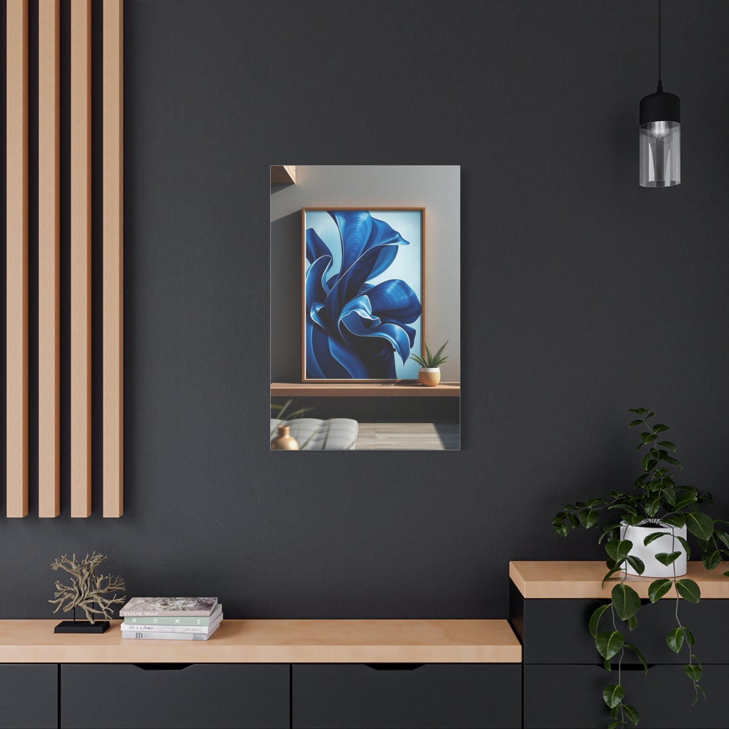 Navy Blue Art Supreme Canvas Wall Art & Canvas Print