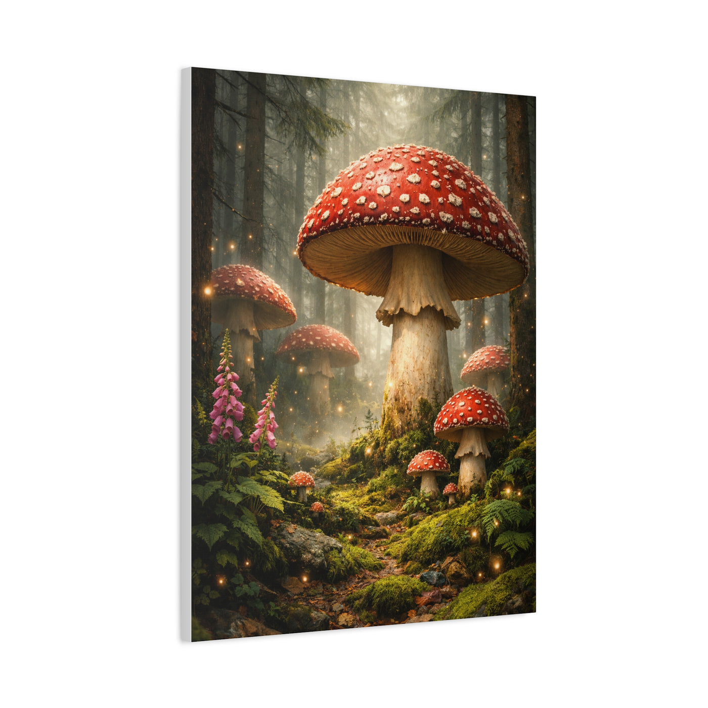 Fantasy Mushroom Forest Panorama Wall Art & Canvas Print