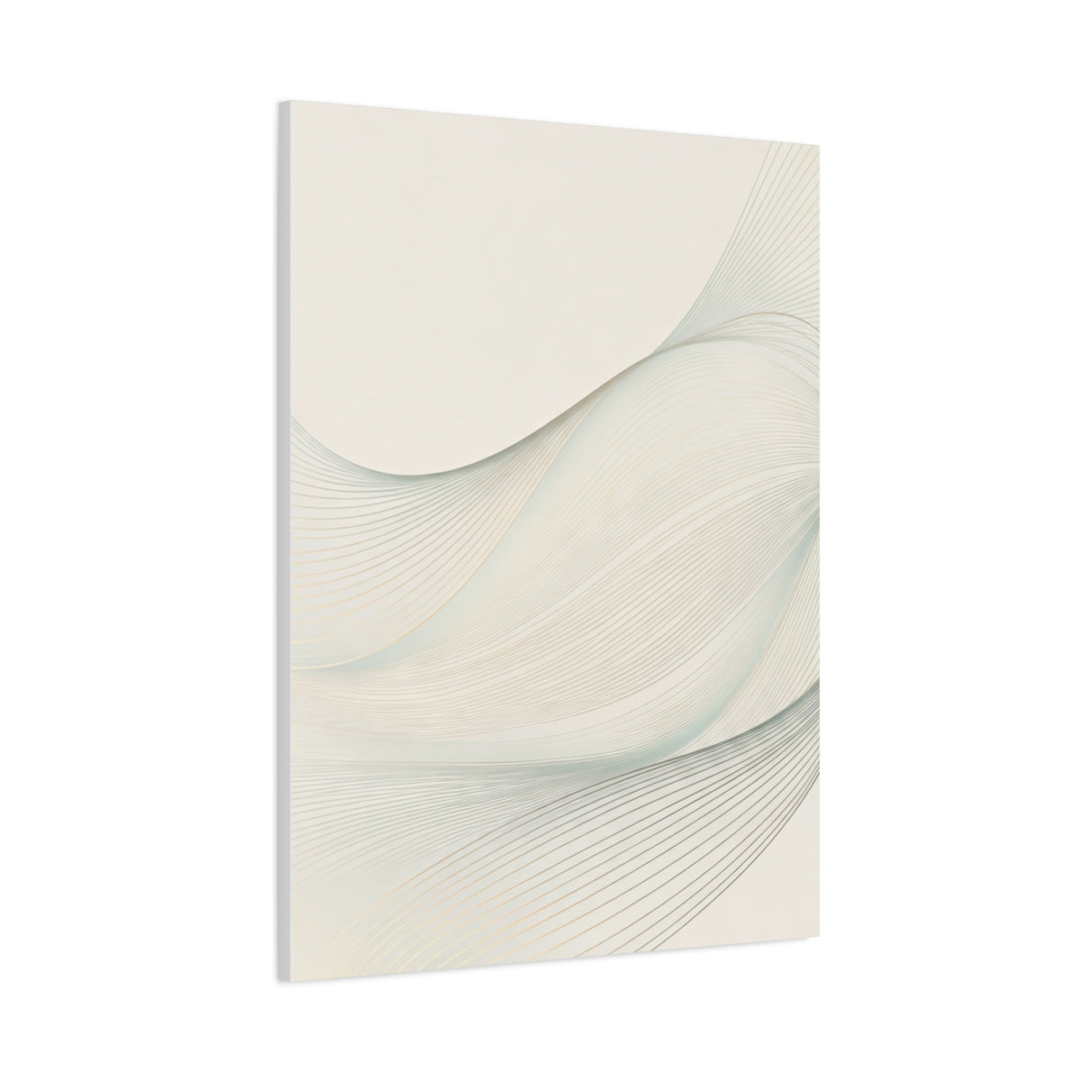 Soft Ivory Flow Texture Wall Art & Canvas Prints