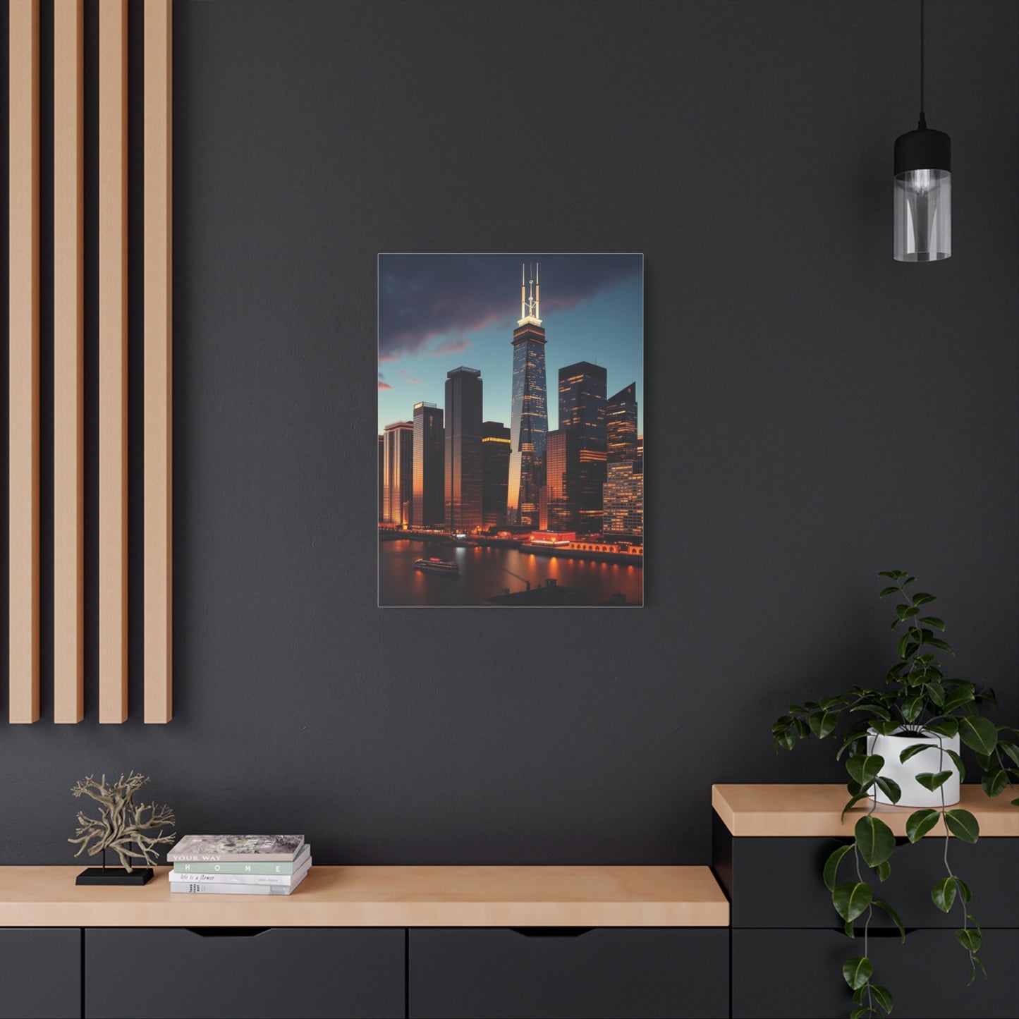 Chicago Skylines Art Supreme Canvas Wall Art & Canvas Print