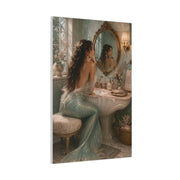 Vintage Vanity Mermaid Elegance Wall Art & Canvas Print