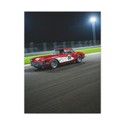 1962 Chevrolet Corvette C1 Night Circuit Racer Wall Art & Canvas Prints