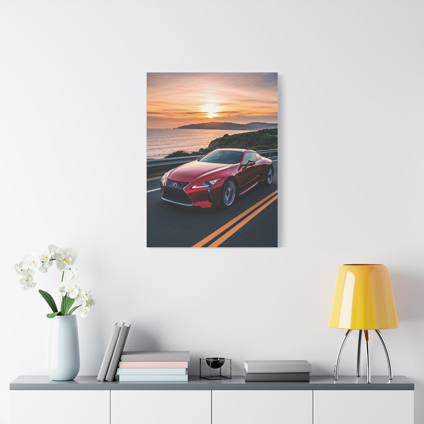 Lexus LC 500 Luxury Scenic Drive Wall Art & Canvas Prints