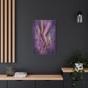 Intertwined Hands Abstract Emotion Wall Art & Canvas Print