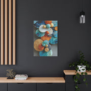 Overlapping Multicolor Metal Circles Wall Art & Canvas Print