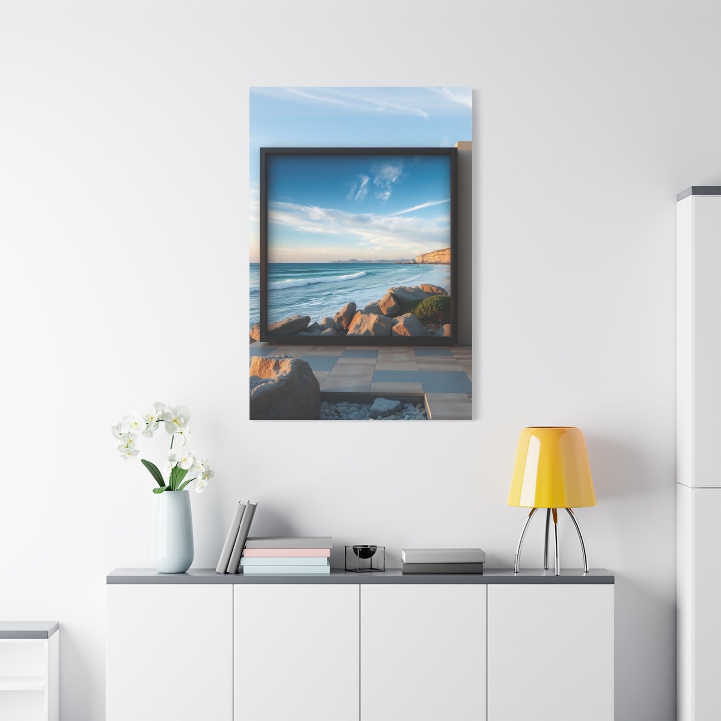 Blue Horizon Symphony Wall Art & Canvas Print