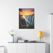 Waterfall at Golden Horizon Wall Art & Canvas Prints
