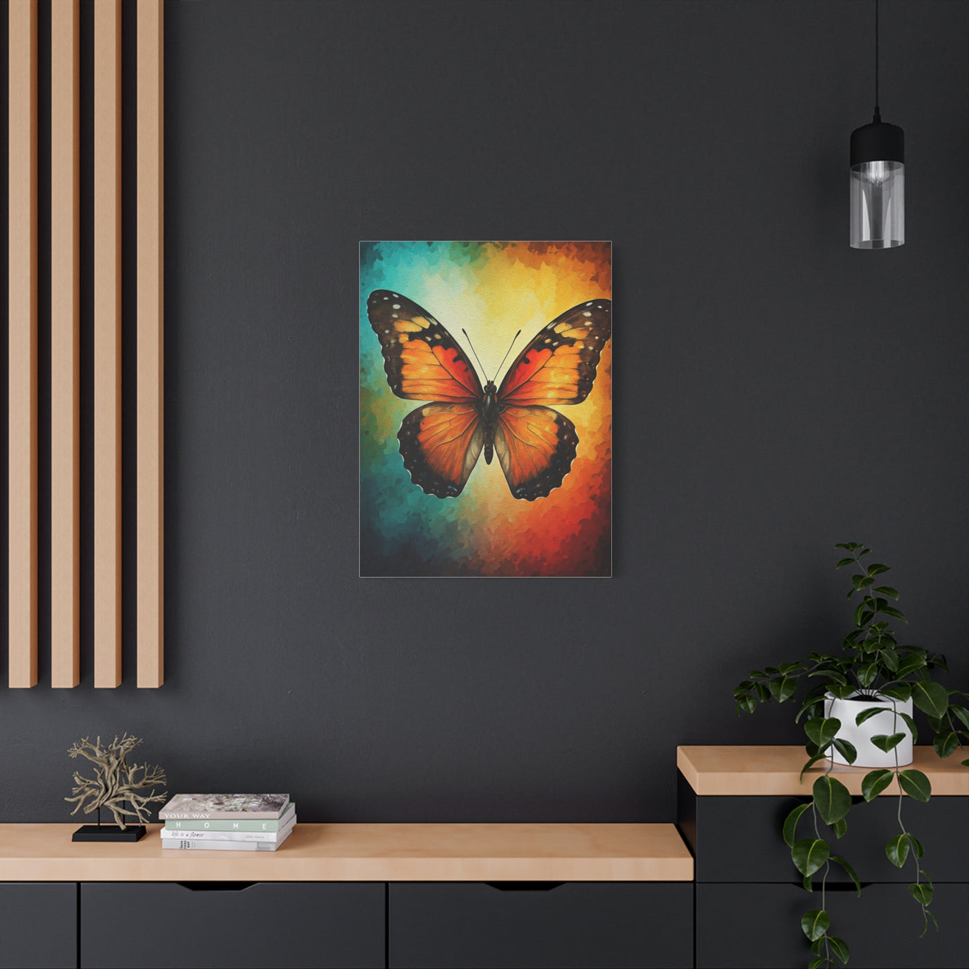 Vibrant Monarch Butterfly Spectrum Wall Art & Canvas Prints