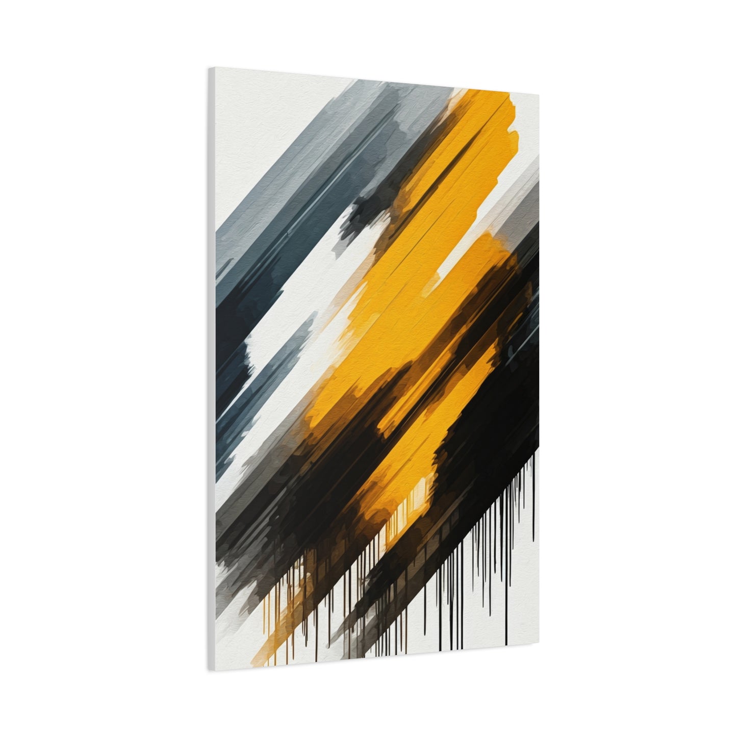 Golden Impact Abstract Wall Art & Canvas Prints