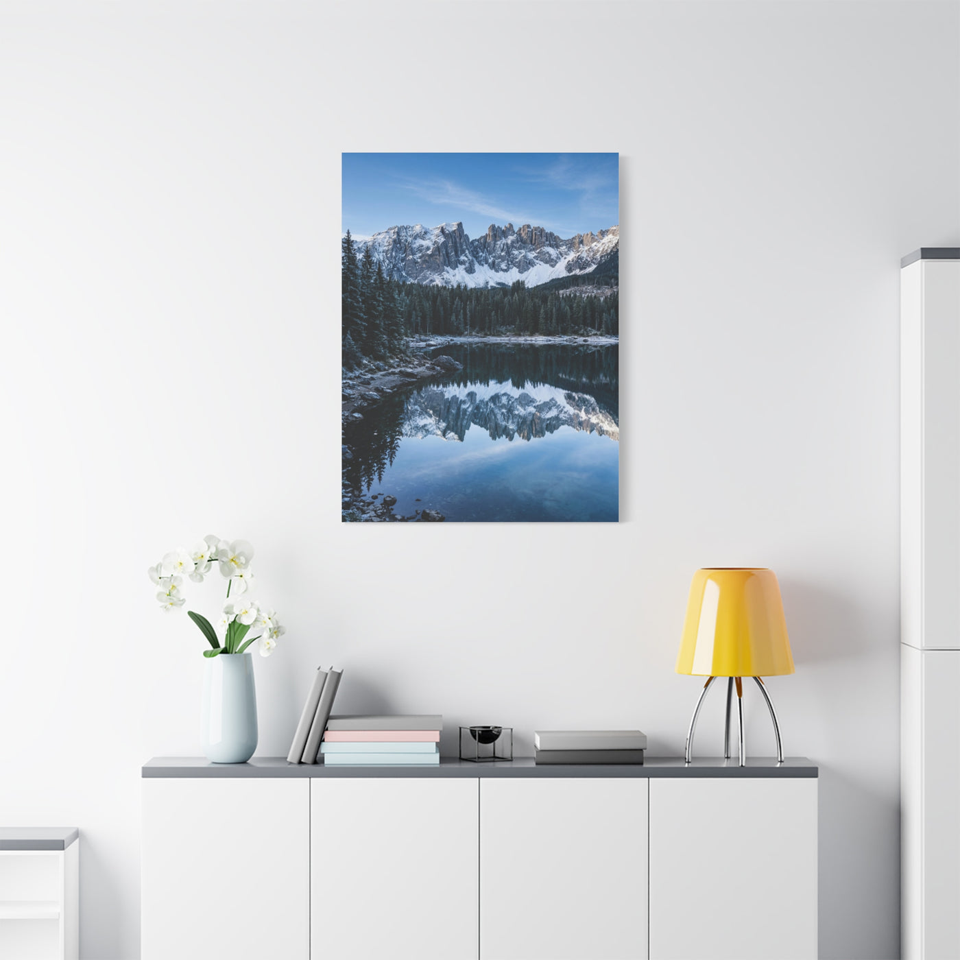 Crisp Alpine Mirror Lake Wall Art & Canvas Print