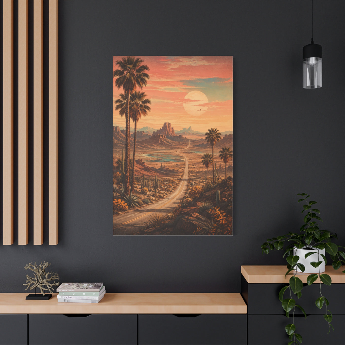 Enchanted Desert Highway Wall Art & Canvas Print