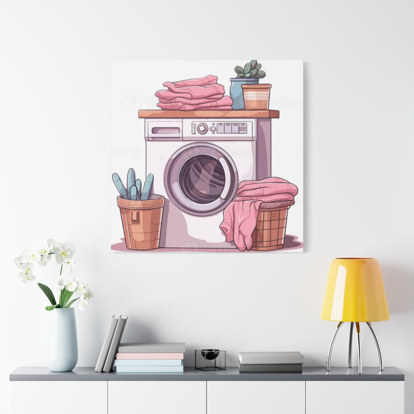 Colorful Laundry Poster For Laundry Room Wall Art & Canvas Prints