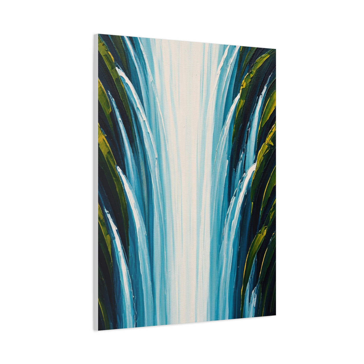 Vertical Cascade Flow Abstract Wall Art & Canvas Prints