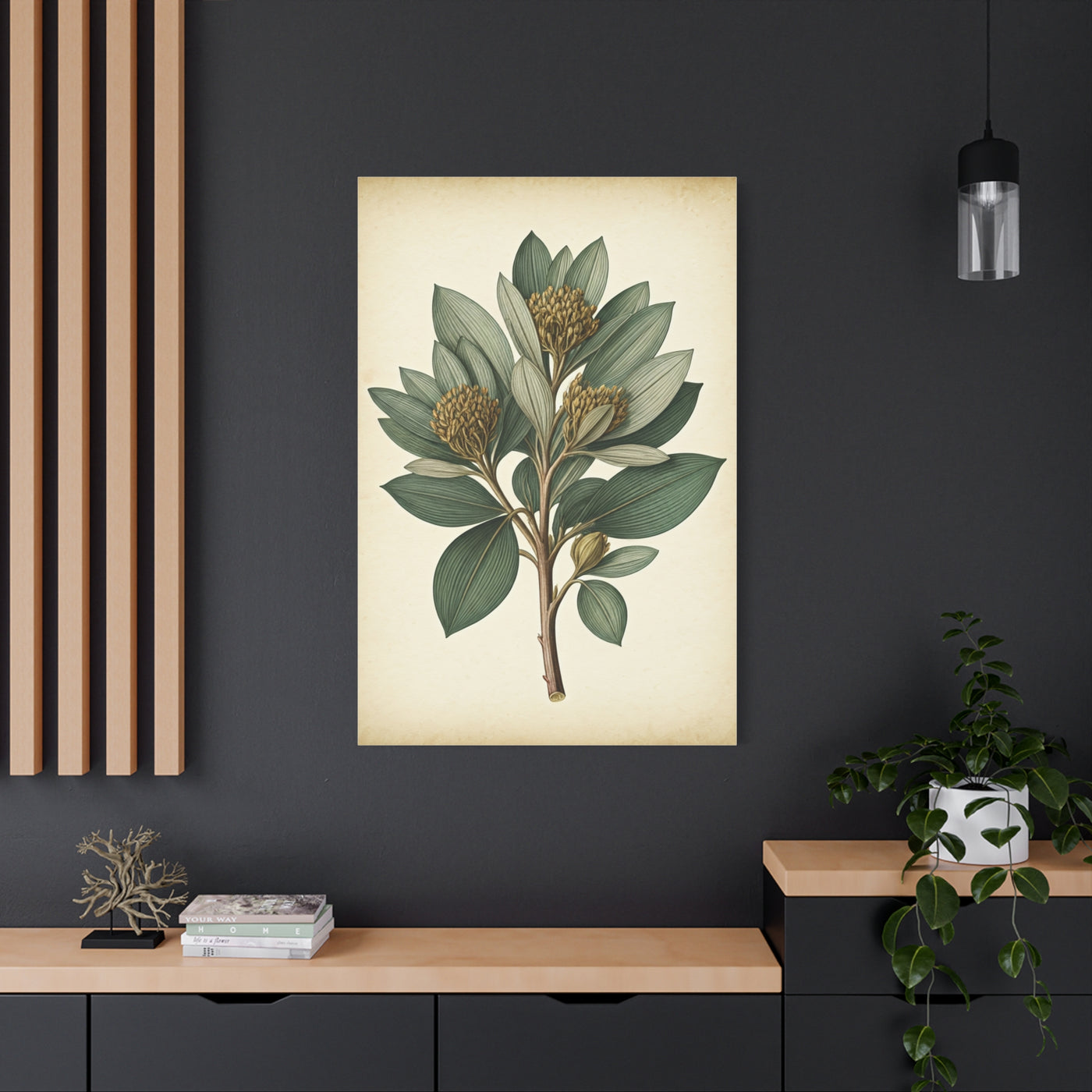 Floral Branch Illustration Wall Art & Canvas Prints
