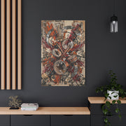 Industrial Drum Explosion Collage Wall Art & Canvas Print
