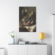 Old Master Fig and Wine Still Life Wall Art & Canvas Print