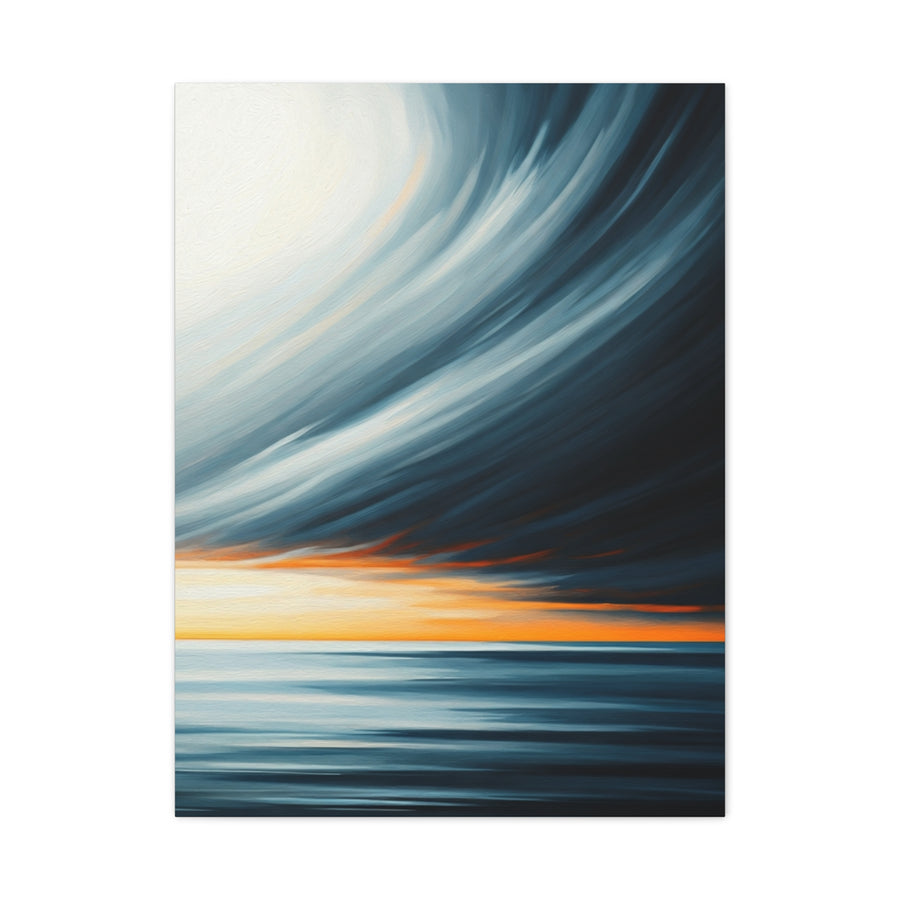 Ethereal Ocean Dusk Abstract Wall Art & Canvas Prints